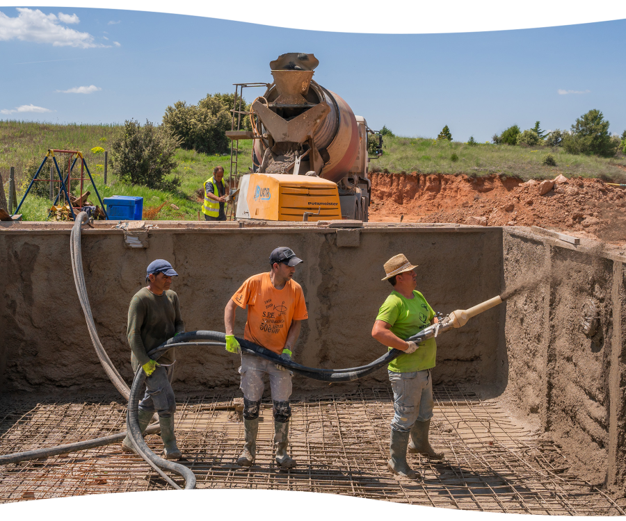 Construcción en Teruel - hormigón gunitado